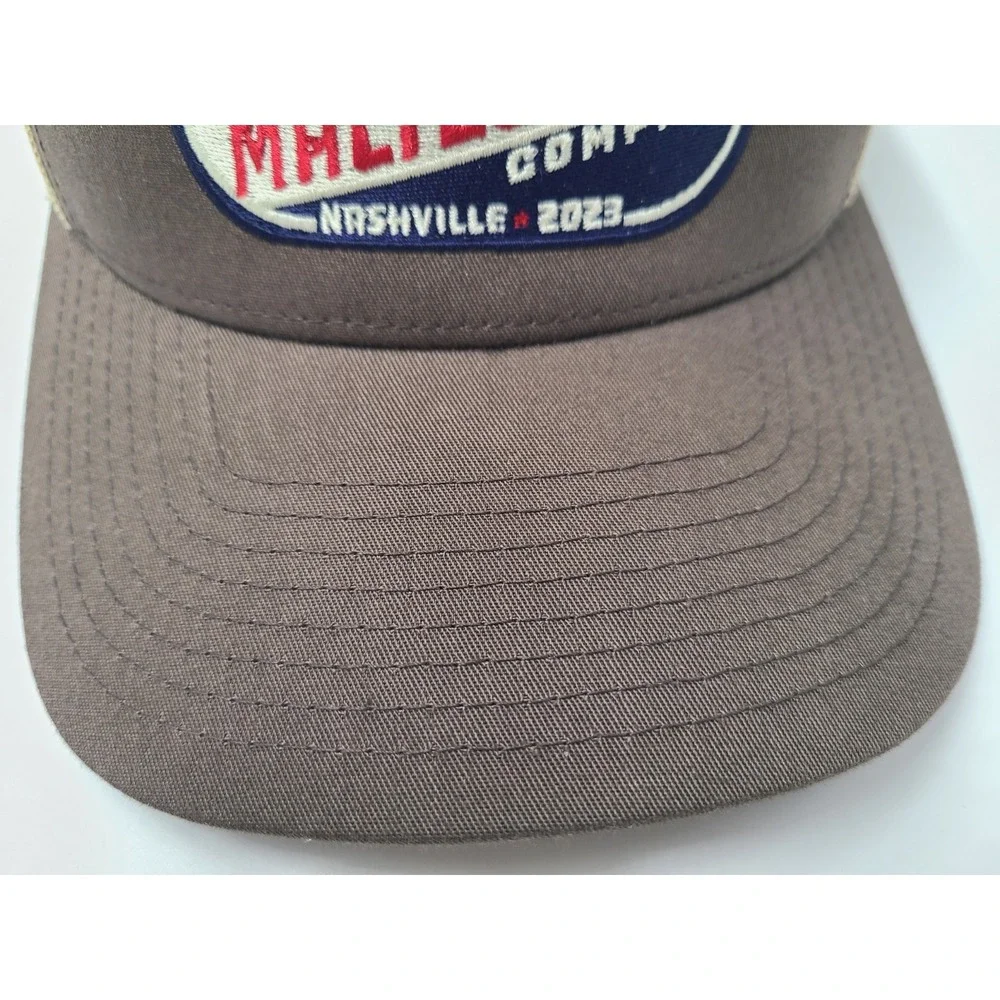 Malteurop Malting Company Nashville 2023 Mesh Trucker Snapback Hat Cap Men Brown